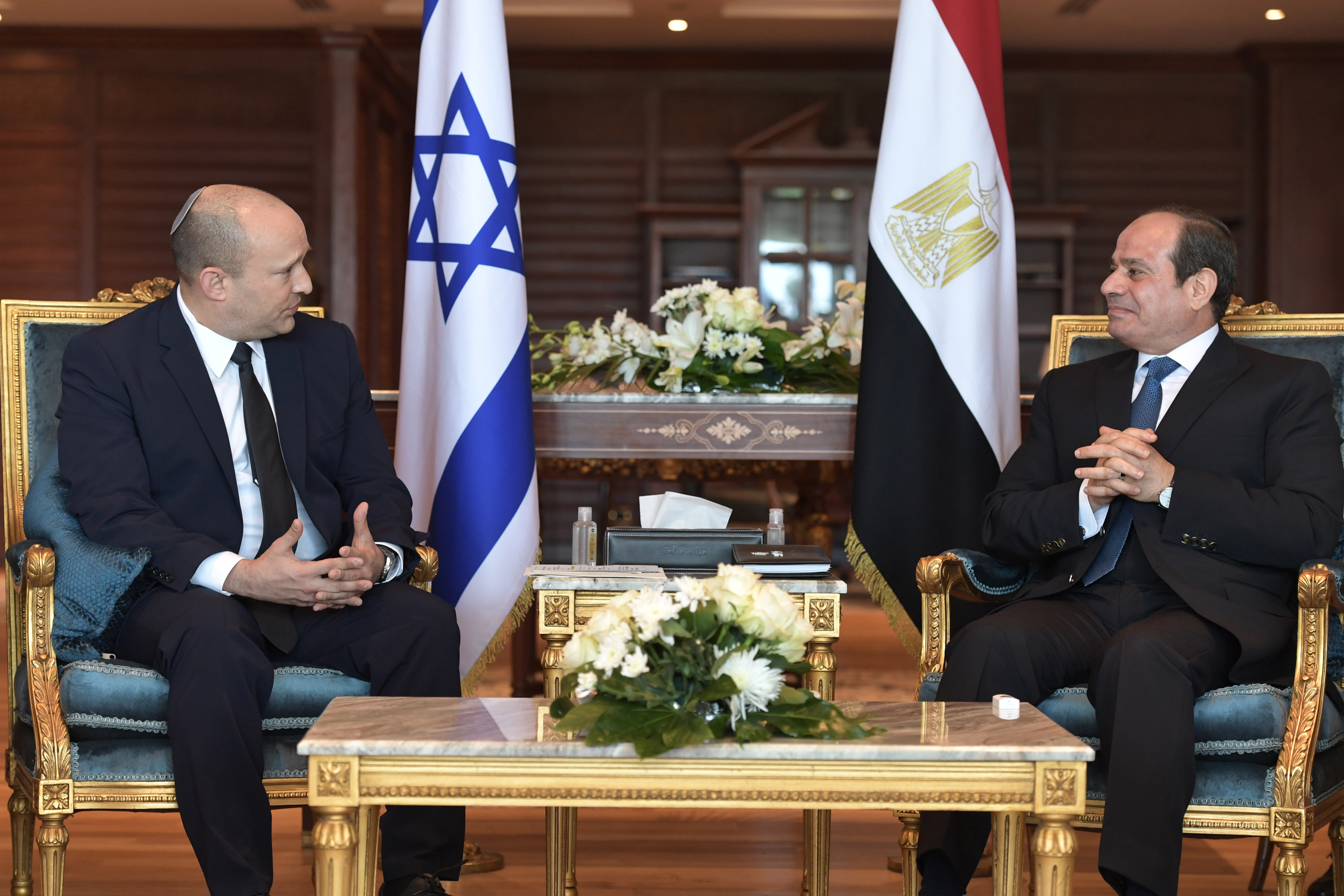 Premierminister Bennett und Ägyptens Präsident El-Sisi